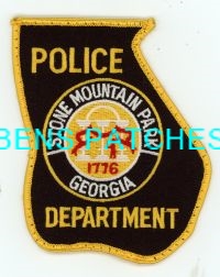 GEORGIA,STONE MOUNTAIN PARK POLICE 5 STATE SHAPED